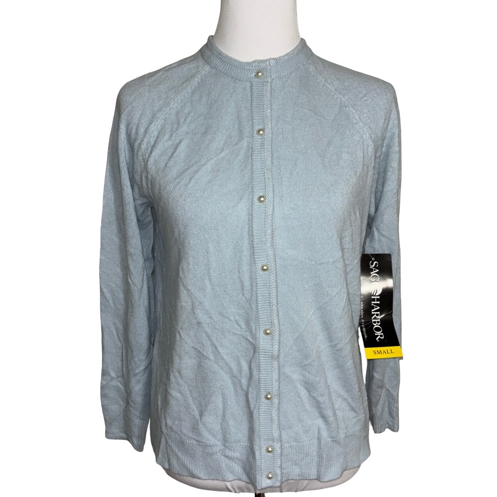 Sag Harbor Soft Blue Casual Button Down Shirt